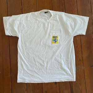 Vtg NRA STAFF Mens White T Shirt Size XL